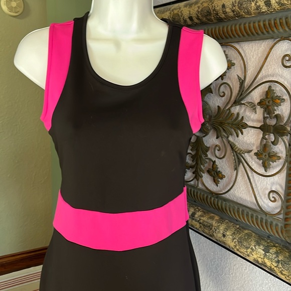 Cute/Fun Candies Black /pink Sleeveless stretch bodycon Knit Dress Sz S - Picture 2 of 8